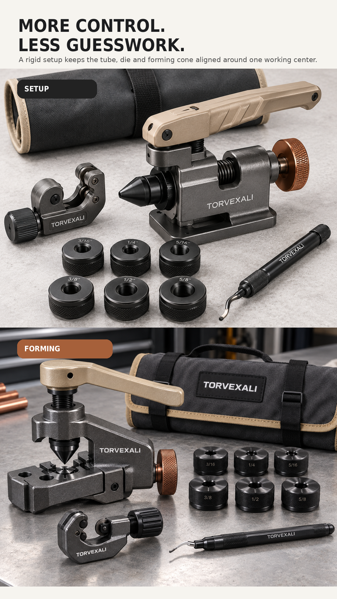 TORVEXALI controlled tube forming